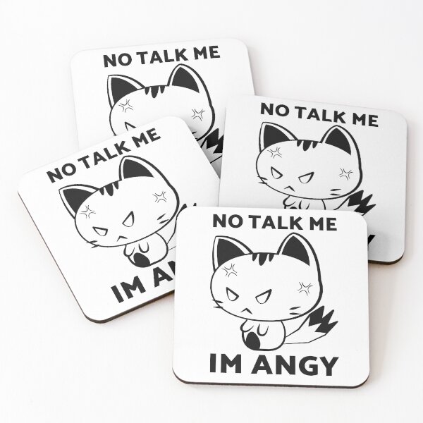 Item preview, No Talk Me I Am Angry - Cute Angry Cat designed and sold by ZackaryWalter.