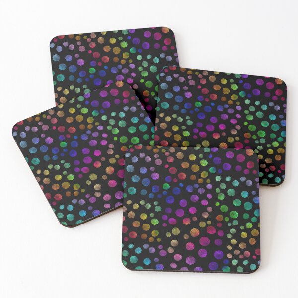 Item preview, polka dot multicolor,watercolor pattern designed and sold by cutecrazytshirt.