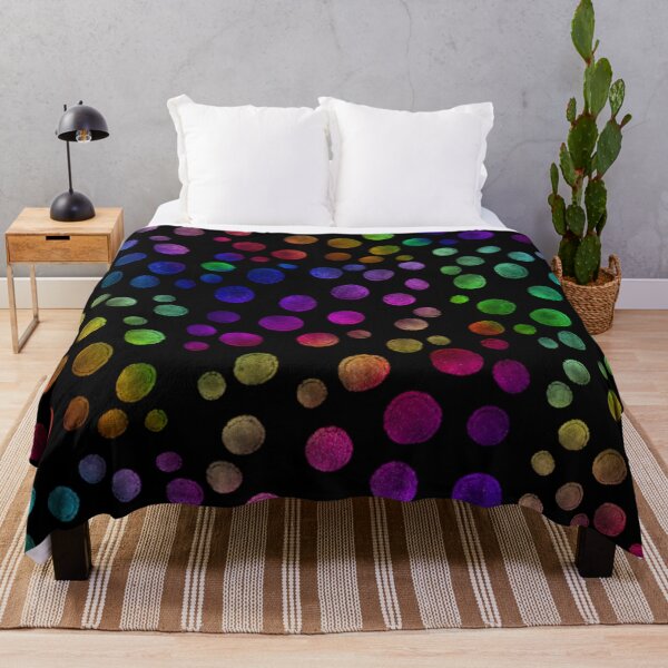 Item preview, polka dot multicolor,watercolor pattern designed and sold by cutecrazytshirt.