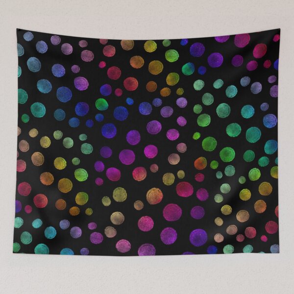 Item preview, polka dot multicolor,watercolor pattern designed and sold by cutecrazytshirt.