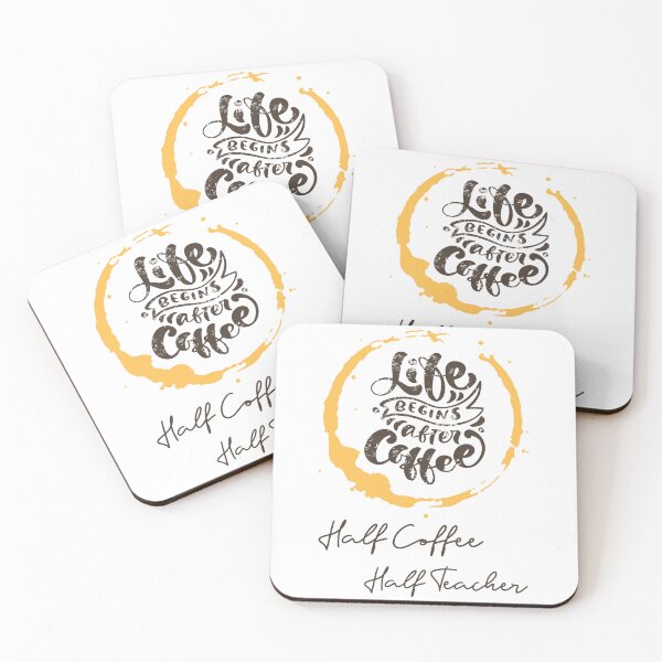 Item preview, Half Teacher Half Coffee designed and sold by UnstoppableShpy.