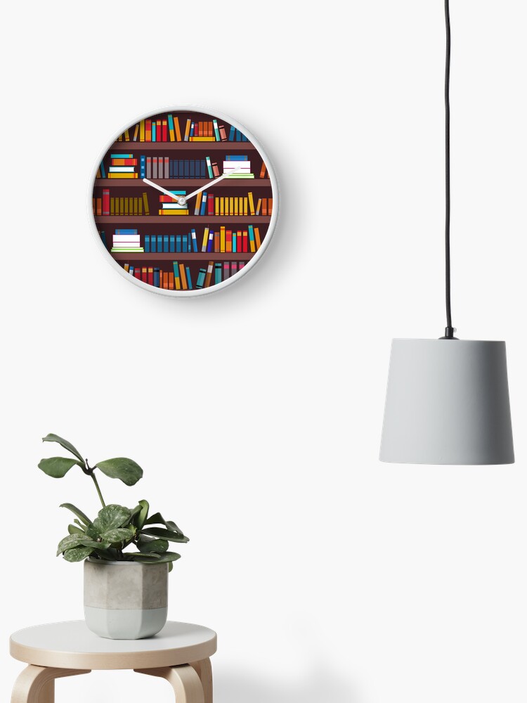 Clock, Book pattern designed and sold by Lanka69