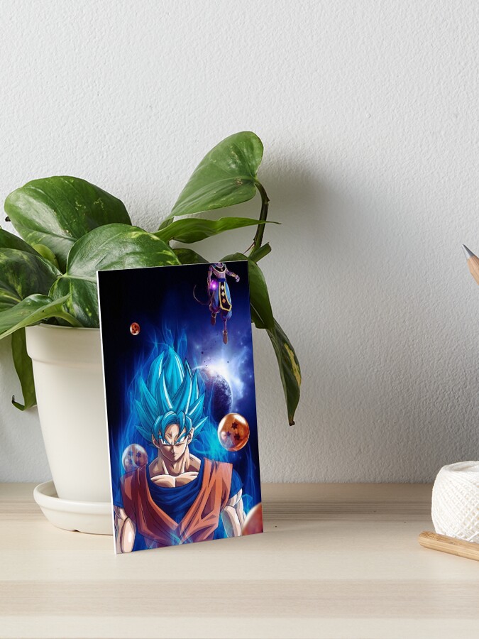 Kid Goku Super Saiyan Blue God Art Board Print for Sale by