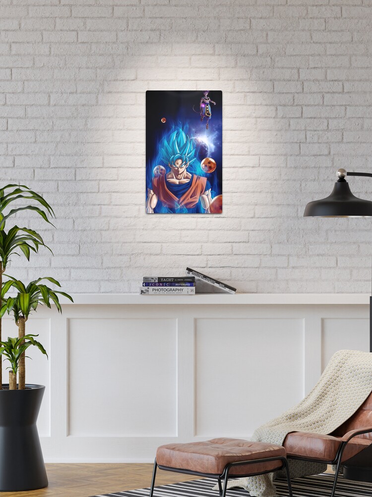 Metallbild for Sale mit Son Goku Super Saiyan Blue Dragon Ball