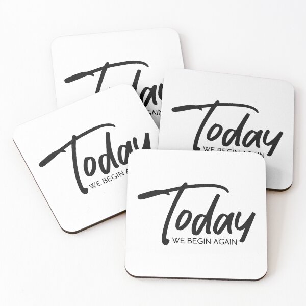 Item preview, Today We Begin Again - black designed and sold by JRP Design.