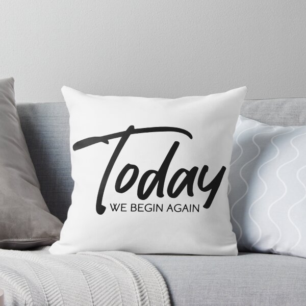 Item preview, Today We Begin Again - black designed and sold by JRP Design.