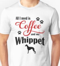 Coffee and my Whippet Unisex T-Shirt