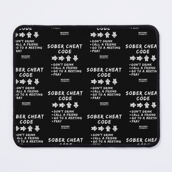 Item preview, Retro Sober Cheat Codes | AA NA Program Design | Recovery Arts Journal | Sober Birthday | Recovery Birthday designed and sold by RecoveryArts.