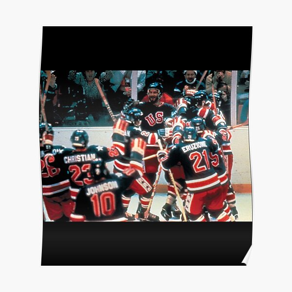 Miracle on Ice 1980 USA Hockey Team Lake Placid Celebration Photo Signed by  Jack O'Callahan 5x7