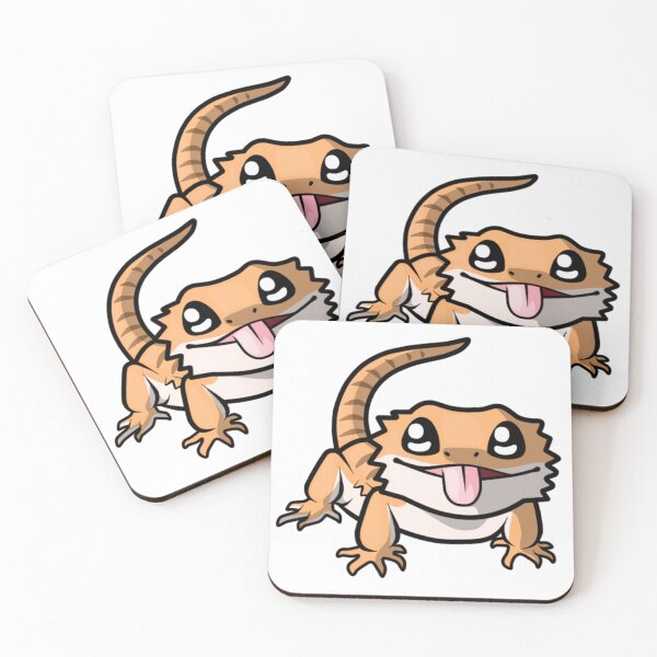 Artikelvorschau, Chibi Orange bärtiger Drache-Design entworfen und verkauft von AMackInCheese.