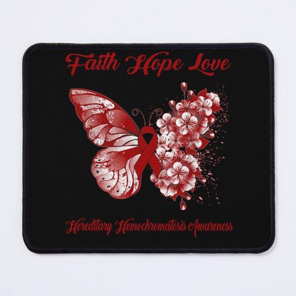Item preview, Faith Hope Love Hereditary Hemochromatosis Awareness Butterfly Ribbon Gifts designed and sold by Adropine.