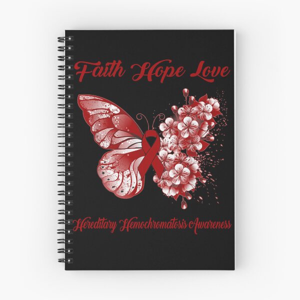 Item preview, Faith Hope Love Hereditary Hemochromatosis Awareness Butterfly Ribbon Gifts designed and sold by Adropine.