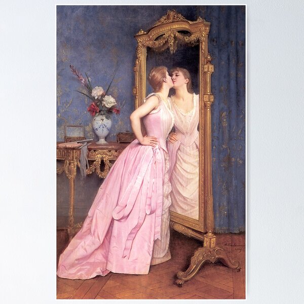 Item preview, Vanity (1870),  by Auguste Toulmouche. designed and sold by Historical Paintings.