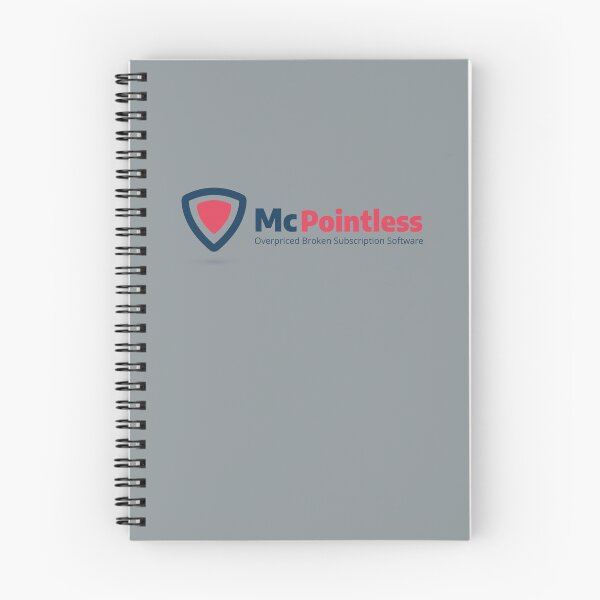 Item preview, McPointless Modern Antivirus Satire Company Logo designed and sold by IronicBGear.