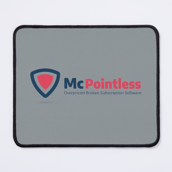 Item preview, McPointless Modern Antivirus Satire Company Logo designed and sold by IronicBGear.