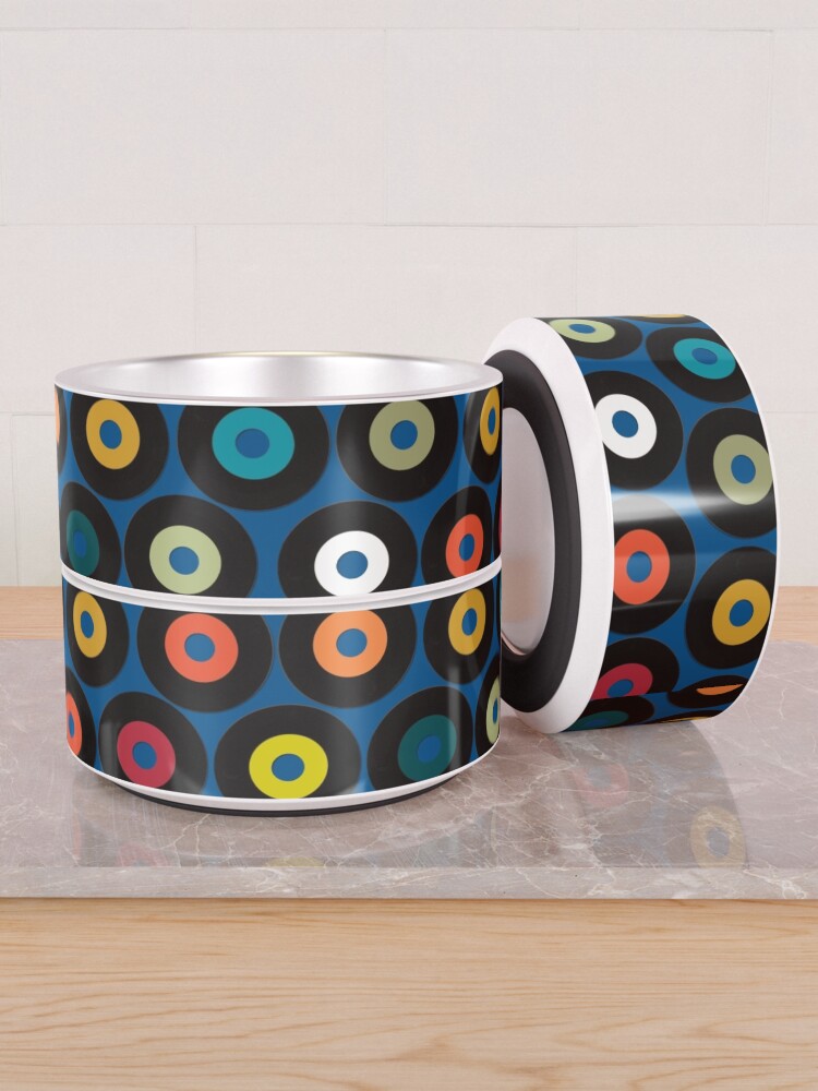 Alternate view of VINYL blue Pet Bowl