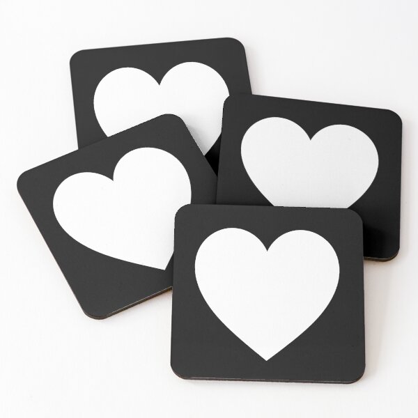 &quot;WEISSES HERZ auf SCHWARZ. Liebe Herz, rein und einfach