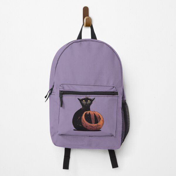 Item preview, Scruffy black cat on a pumpkin designed and sold by etherElric.