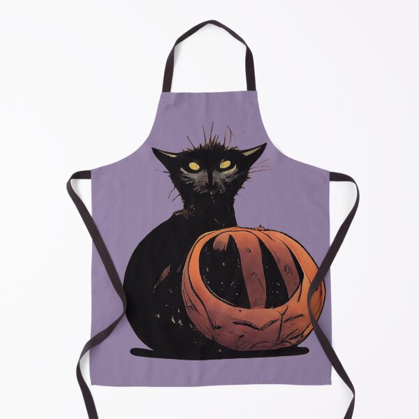 Item preview, Scruffy black cat on a pumpkin designed and sold by etherElric.