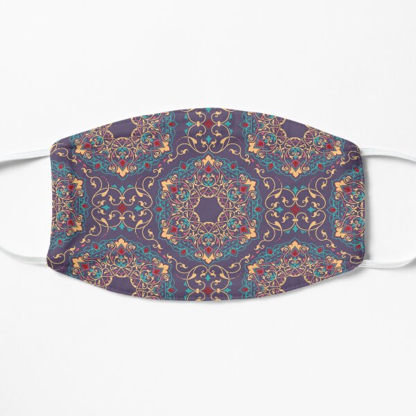 multi colors marble (original high quality print) Flat Mask