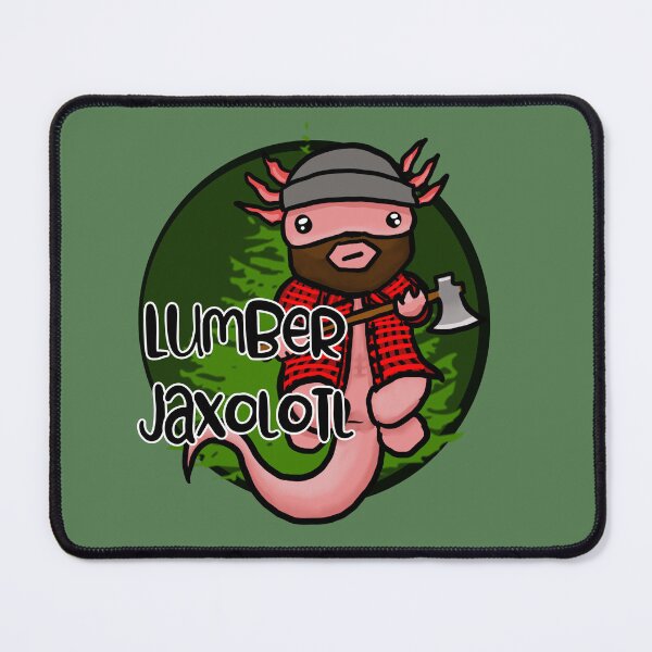 Item preview, Lumber Jaxolotl designed and sold by MoonShroomPrint.