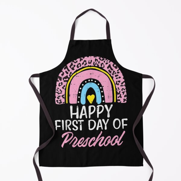 Item preview, Pink Leopard Rainbow Happy First Day Of Preschool School  designed and sold by charalphe.