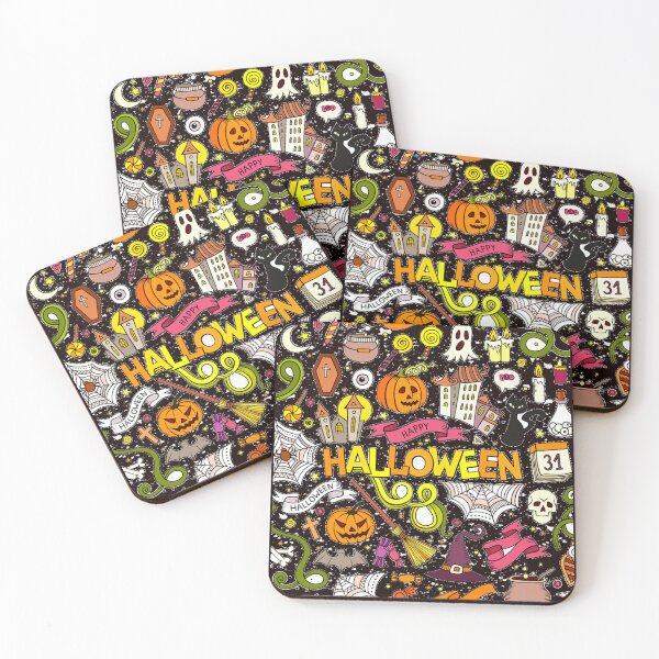 Item preview, Cute Vintage Halloween Elements Pattern  designed and sold by joseech.