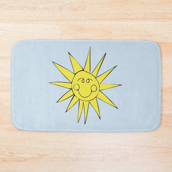 Item preview, Big Happy Smiling Yellow Sunshine Cartoon Illustration designed and sold by AngelDawnDesign.