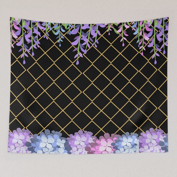 Item preview, Wisteria & Hydrangea (Gold Cage) designed and sold by SimplyMe-Plus.