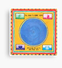 Talking Heads In Zungen sprechen Leinwanddruck