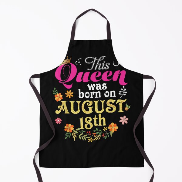 Item preview, This Queen Was Born On August 18th Happy Birthday 18 Gift designed and sold by charalphe.