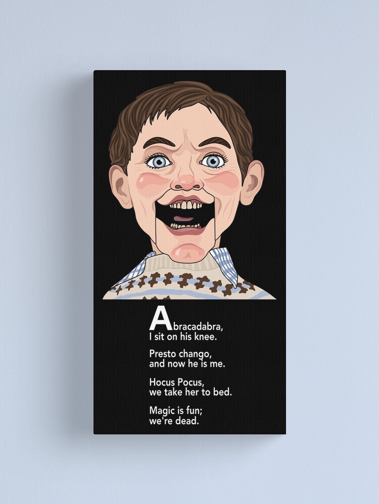 "Fats Magic 1978 Creepy Ventriloquist Dummy" Canvas Print for Sale