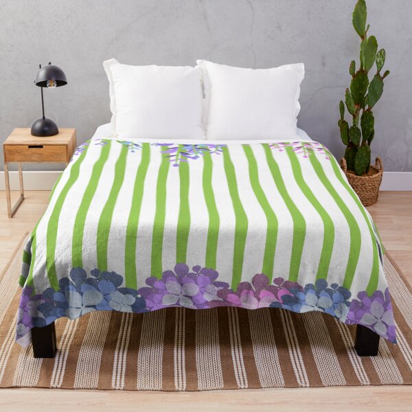 Item preview, Wisteria & Hydrangea (Green Bars) designed and sold by SimplyMe-Plus.