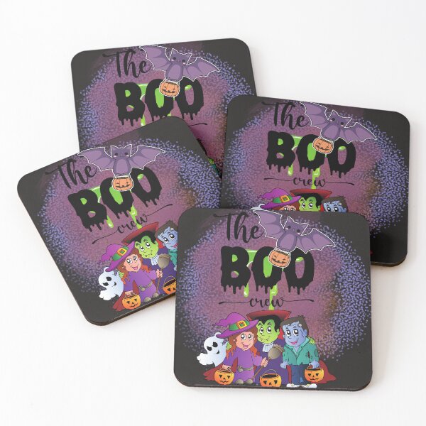 Item preview, The Boo Crew Cartoon Halloween Trick or Treaters designed and sold by LanaDevon.