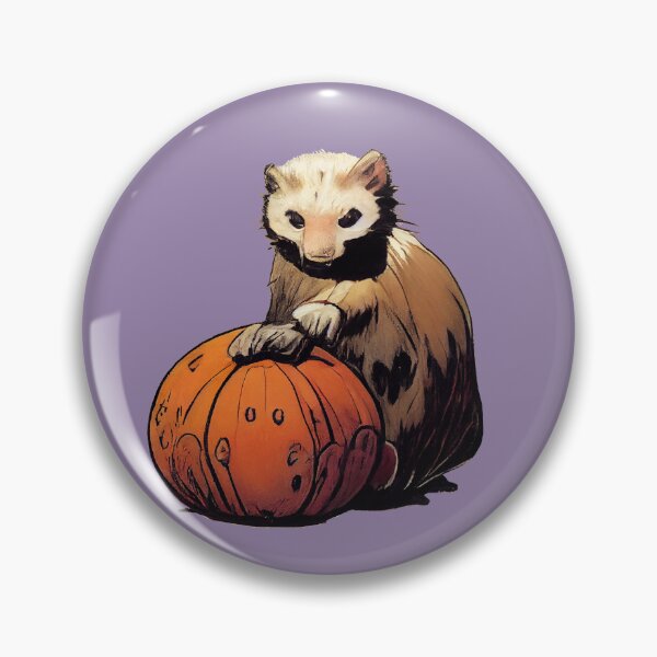 Item preview, ferret on a pumpkin designed and sold by etherElric.