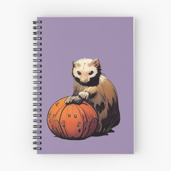 Item preview, ferret on a pumpkin designed and sold by etherElric.