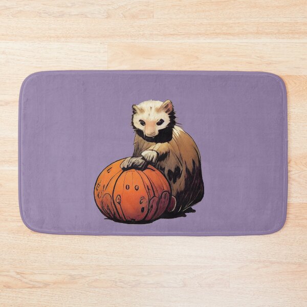 Item preview, ferret on a pumpkin designed and sold by etherElric.