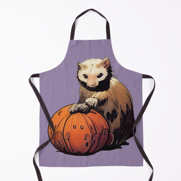 Item preview, ferret on a pumpkin designed and sold by etherElric.