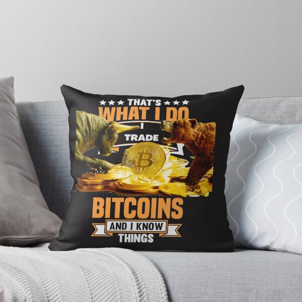 Aperçu de l'œuvre Cadeau amusant pour trader en crypto-monnaie, cadeau unique pour trader en Bitcoin, cadeau pour papa, mari, petit ami, marché baissier et haussier du Bitcoin créée et vendue par TradingTeesKids.