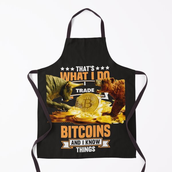 Aperçu de l'œuvre Cadeau amusant pour trader en crypto-monnaie, cadeau unique pour trader en Bitcoin, cadeau pour papa, mari, petit ami, marché baissier et haussier du Bitcoin créée et vendue par TradingTeesKids.