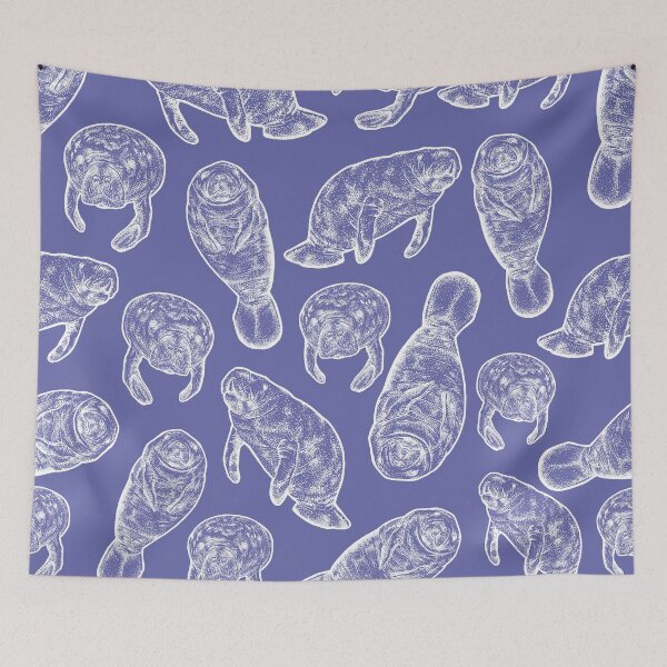 Item preview, Manatees - Veri Peri Periwinkle designed and sold by Elizabeth Weglein.