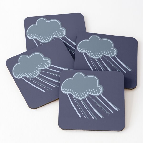 Item preview, Stormy Illustrated Cartoon Raincloud with Pouring Rain designed and sold by AngelDawnDesign.