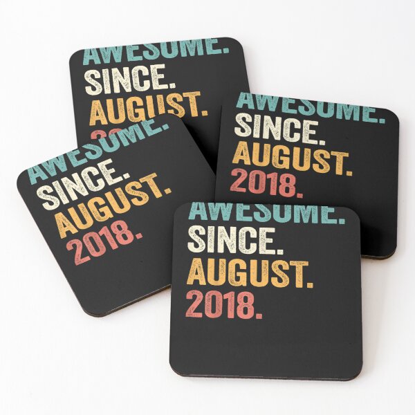 Item preview, Awesome Since August 2018 4th Birthday Gifts 4 Yrs Old Boy  designed and sold by charalphe.