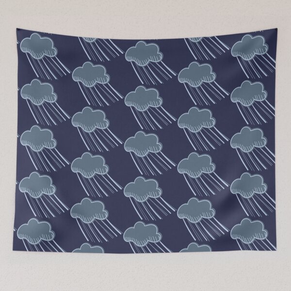 Item preview, Stormy Illustrated Cartoon Raincloud with Pouring Rain designed and sold by AngelDawnDesign.