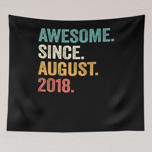 Item preview, Awesome Since August 2018 4th Birthday Gifts 4 Yrs Old Boy  designed and sold by charalphe.