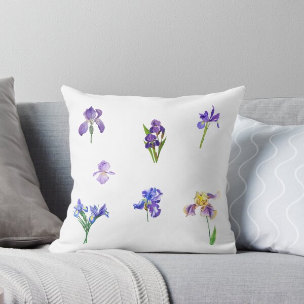 Artikelvorschau, Gemischte blaue und violette Irisblüten entworfen und verkauft von silviaol.