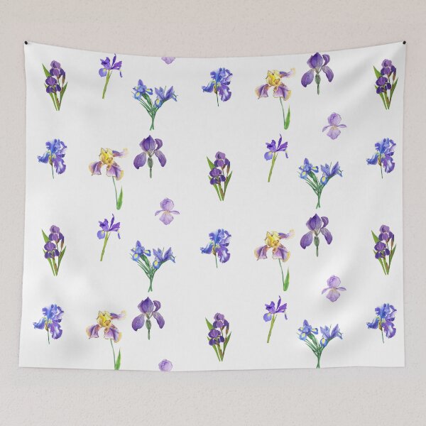 Item preview, Mixed Blue and Purple Iris Flowers designed and sold by silviaol.