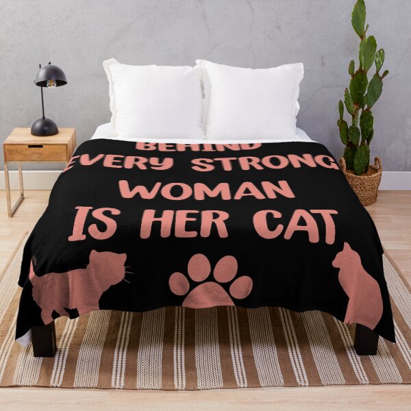 Item preview, Behind Every Strong Woman Is Her Cat designed and sold by Rami Khalifah.