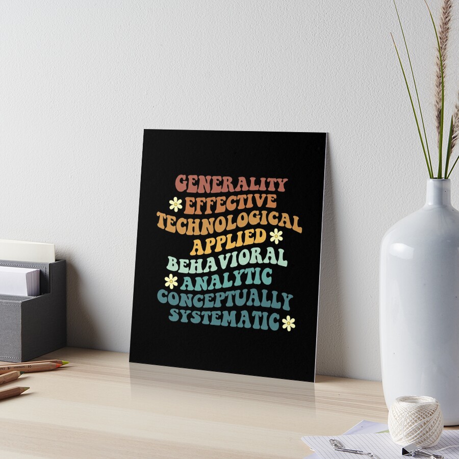 BCBA Applied Behavior Analyst ABA Therapy Gift Poster by Chidoz Romani -  Pixels