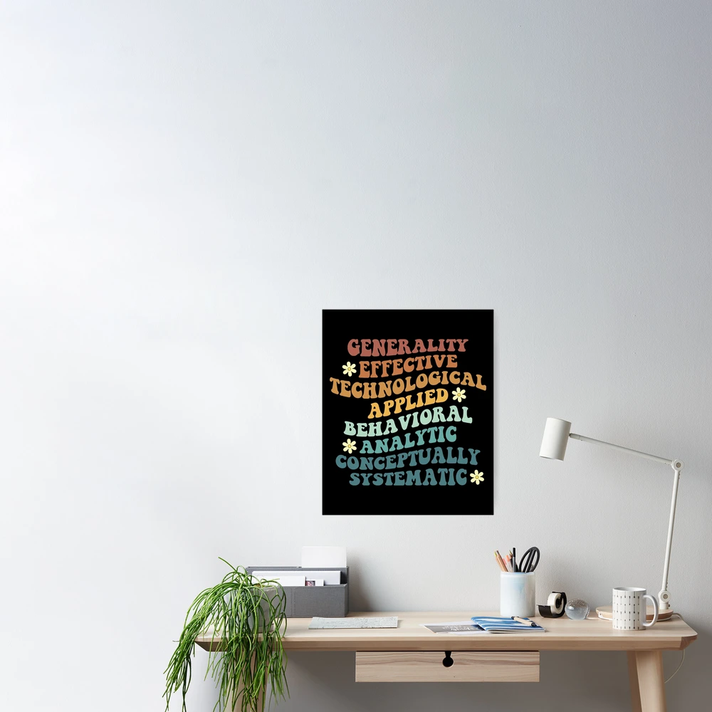 BCBA Applied Behavior Analyst ABA Therapy Gift Poster by Chidoz Romani -  Pixels